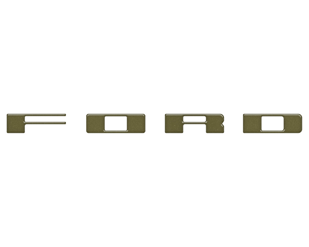 Bronco Heritage Grille Letter Overlays Fits 2023-2026 Ford Bronco