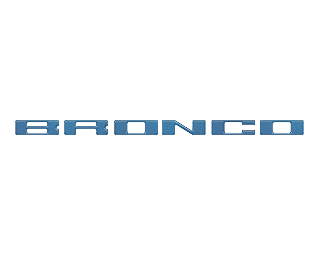 Roof Cross Bar Support Letter Overlays Fits 2022-2025 Ford Bronco