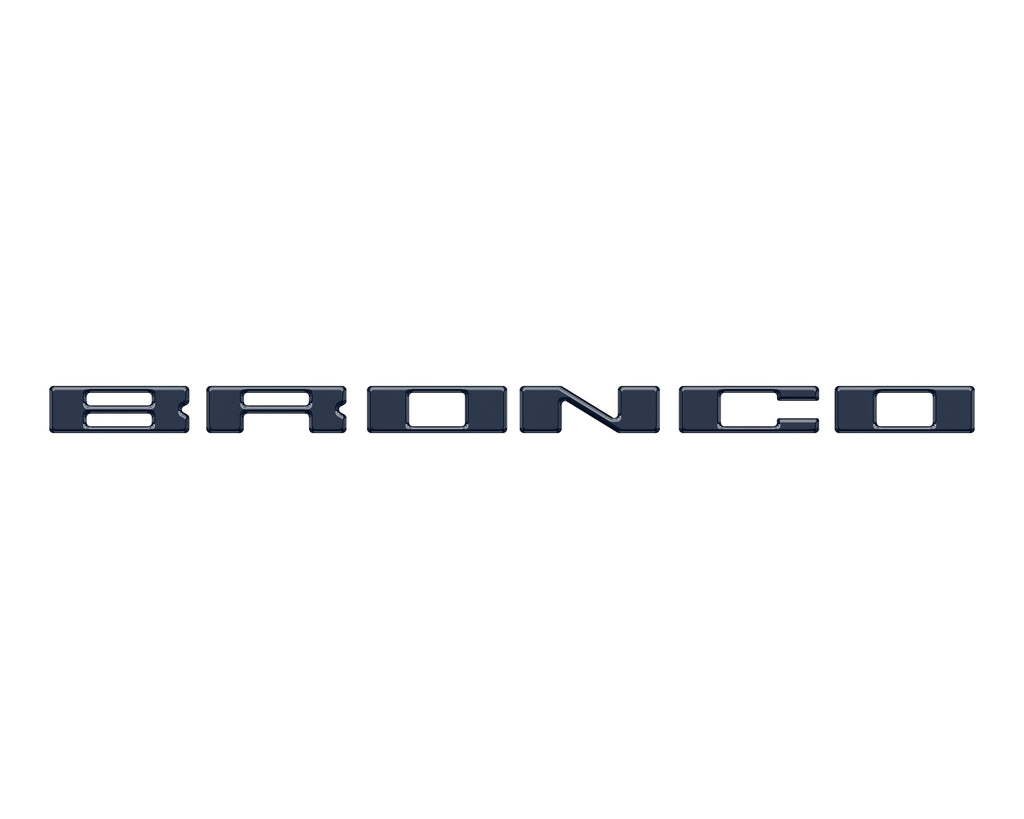 Roof Cross Bar Support Letter Overlays Fits 2022-2025 Ford Bronco