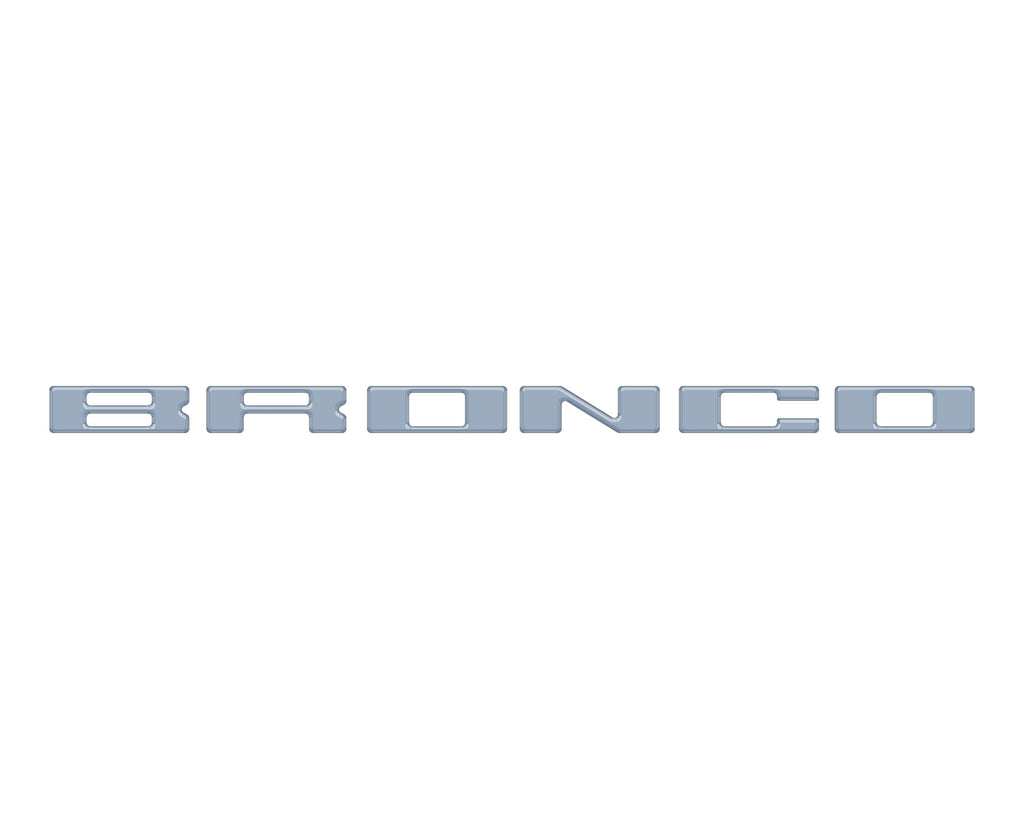 Roof Cross Bar Support Letter Overlays Fits 2022-2025 Ford Bronco