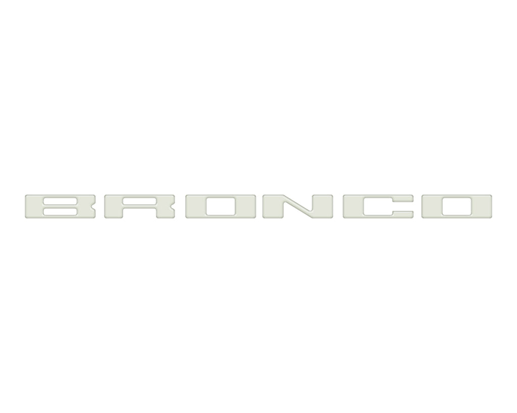 Roof Cross Bar Support Letter Overlays Fits 2022-2025 Ford Bronco