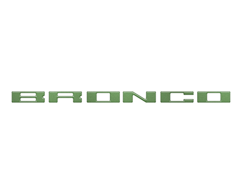 Roof Cross Bar Support Letter Overlays Fits 2022-2025 Ford Bronco