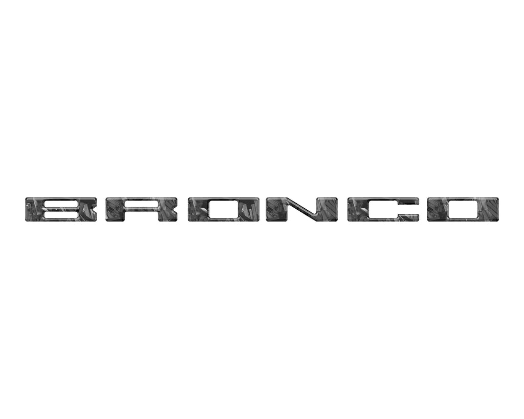Roof Cross Bar Support Letter Overlays Fits 2022-2025 Ford Bronco