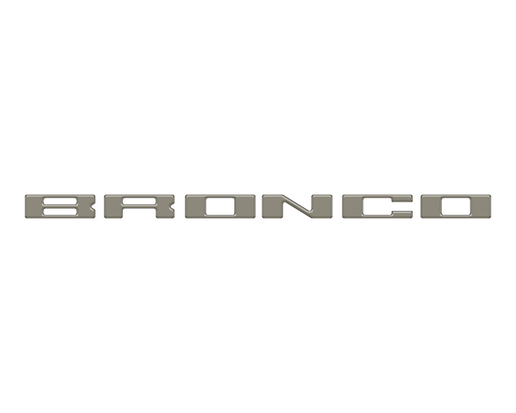 Roof Cross Bar Support Letter Overlays Fits 2022-2025 Ford Bronco