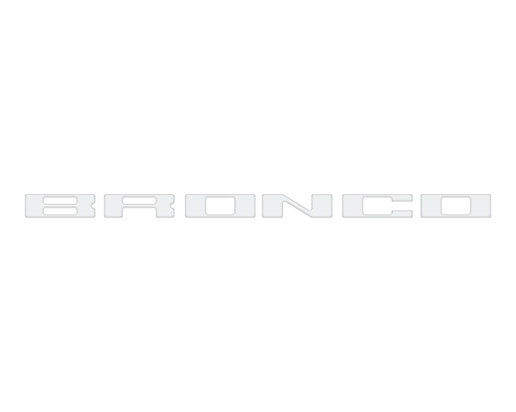 Roof Cross Bar Support Letter Overlays Fits 2022-2025 Ford Bronco