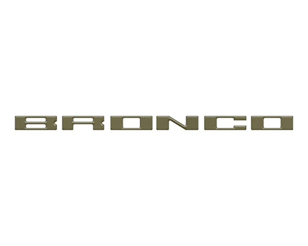 Roof Cross Bar Support Letter Overlays Fits 2022-2025 Ford Bronco