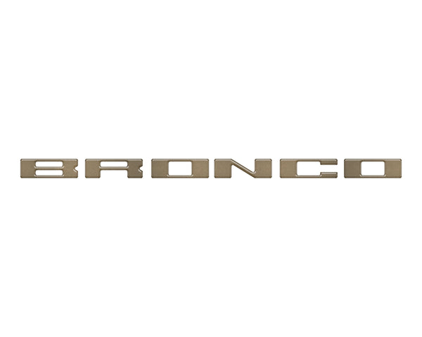 Roof Cross Bar Support Letter Overlays Fits 2022-2025 Ford Bronco