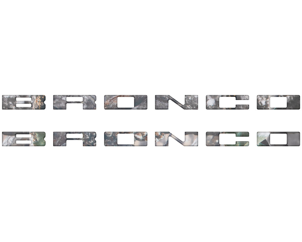 Bronco Running Board Letter Inserts/Overlays Fits 2021-2026 Ford Bronco