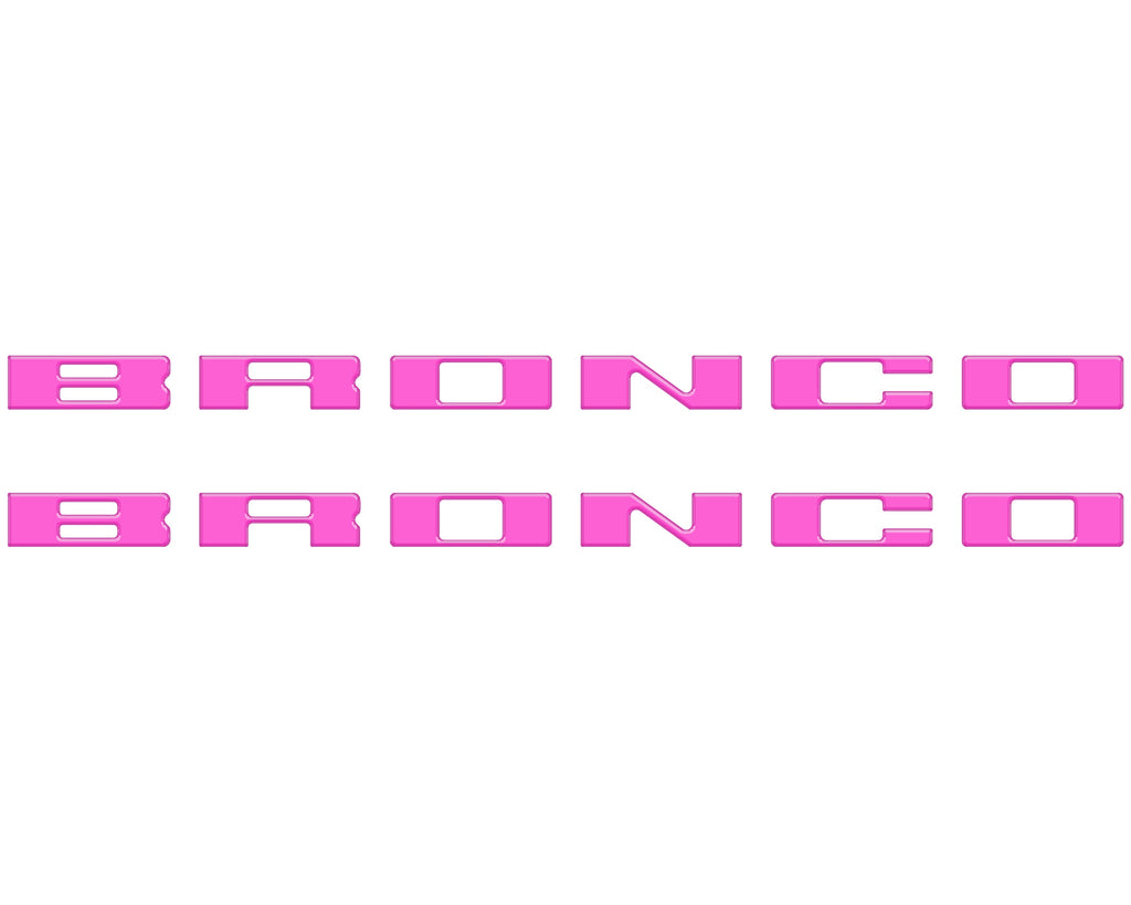 Bronco Running Board Letter Inserts/Overlays Fits 2021-2026 Ford Bronco
