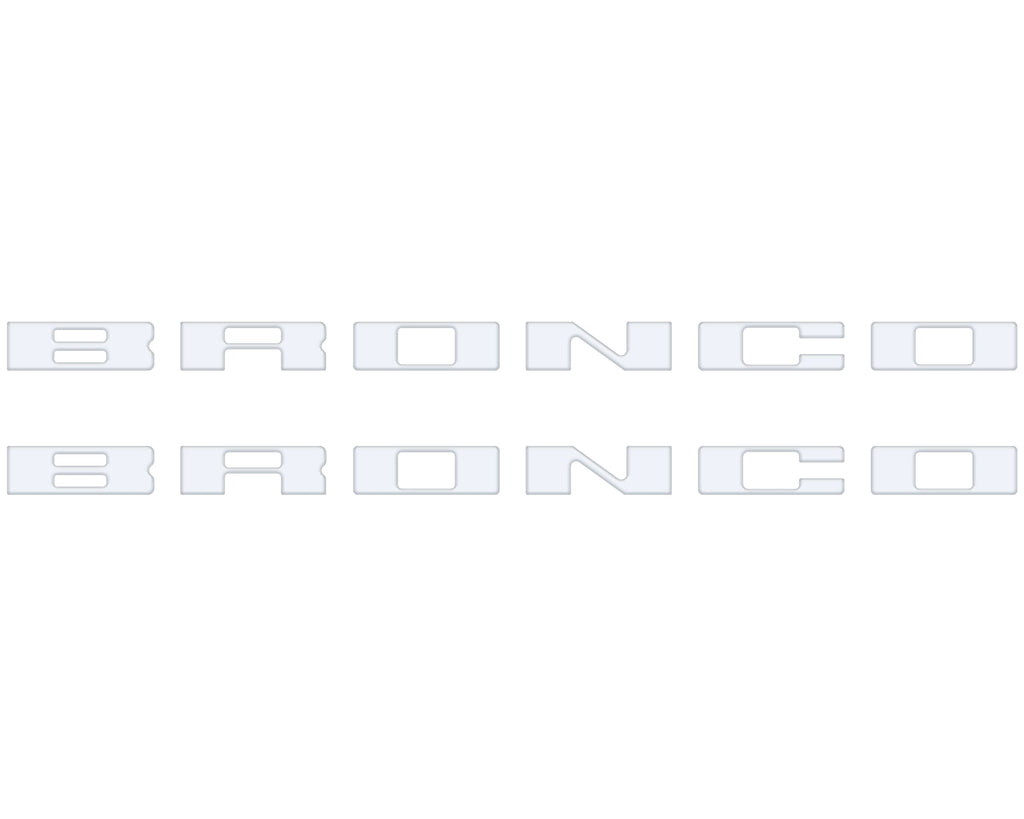 Bronco Running Board Letter Inserts/Overlays Fits 2021-2026 Ford Bronco