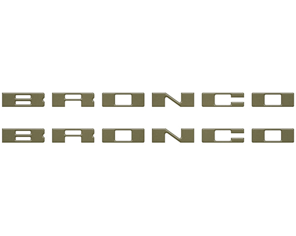 Bronco Running Board Letter Inserts/Overlays Fits 2021-2026 Ford Bronco