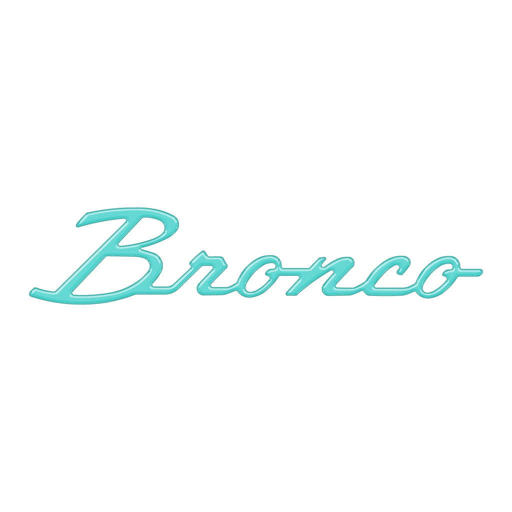 Tufskinz Bronco script badge kit product view