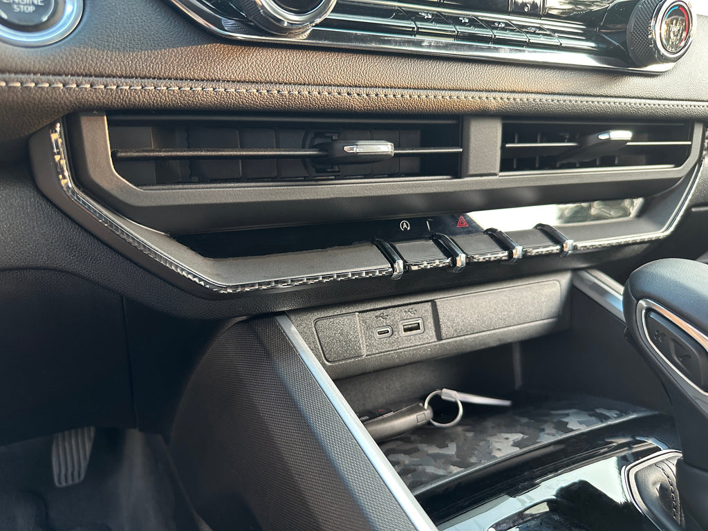 Center Dash Switches Line Accent Trim Fits 2023-2024 Chevrolet Colorado & GMC Canyon