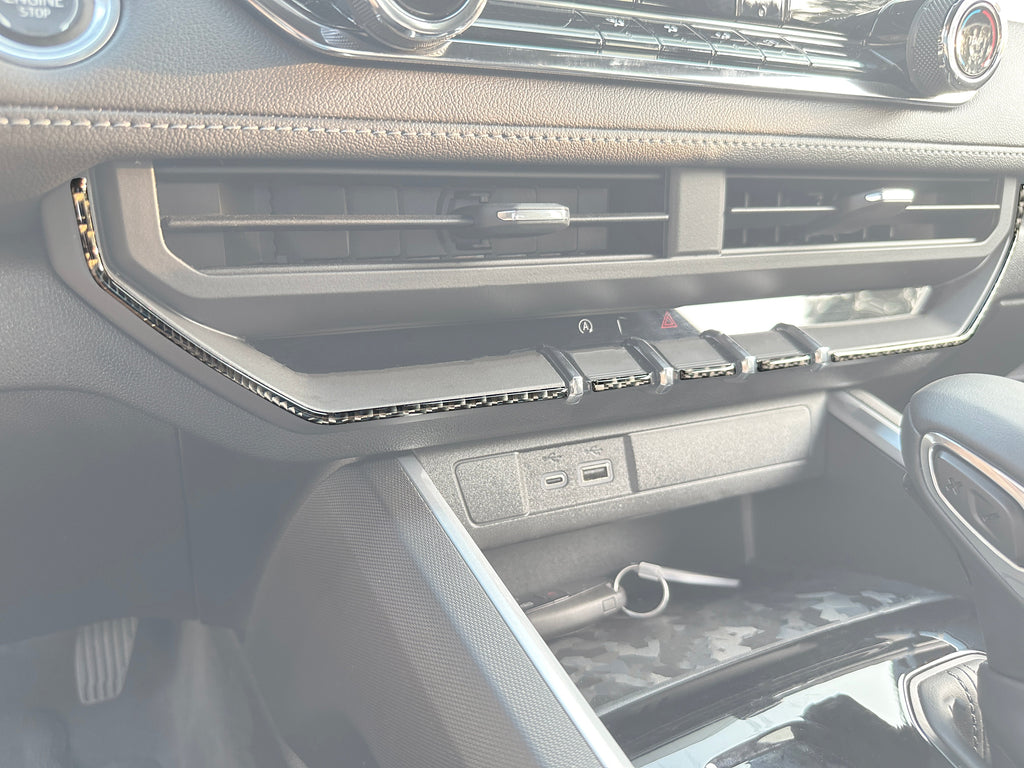 Center Dash Switches Line Accent Trim Fits 2023-2024 Chevrolet Colorado & GMC Canyon