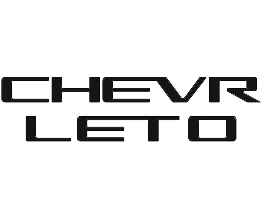 Tailgate Letter Inserts Fits 2023-2024 Chevrolet Colorado