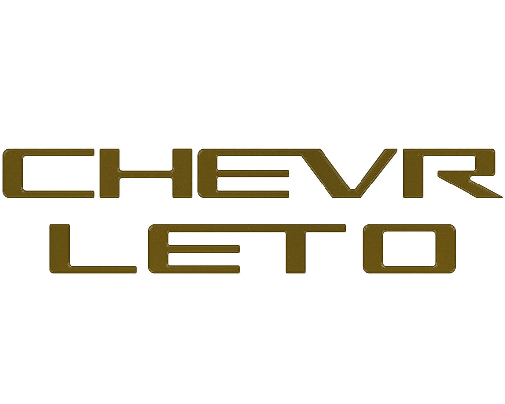 Tailgate Letter Inserts Fits 2023-2024 Chevrolet Colorado