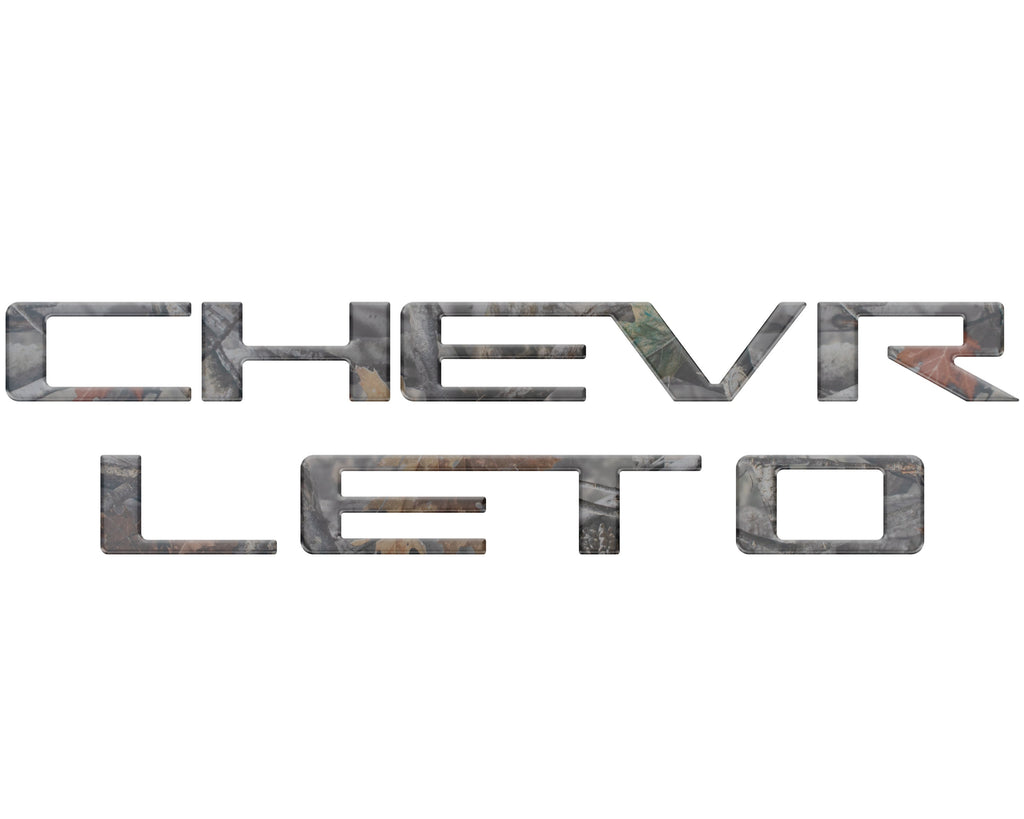 Tailgate Letter Inserts Fits 2023-2024 Chevrolet Colorado