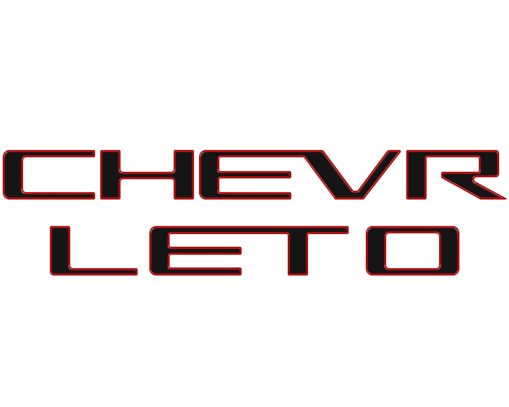 Tailgate Letter Inserts Fits 2023-2024 Chevrolet Colorado