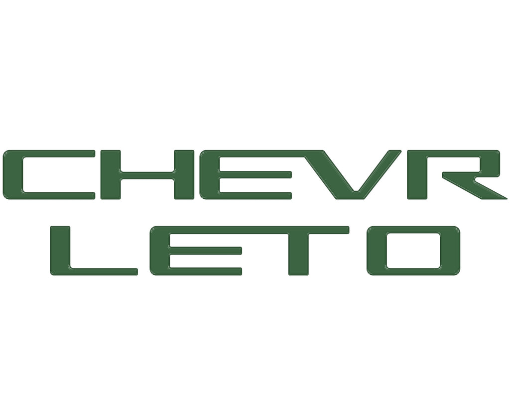 Tailgate Letter Inserts Fits 2023-2024 Chevrolet Colorado