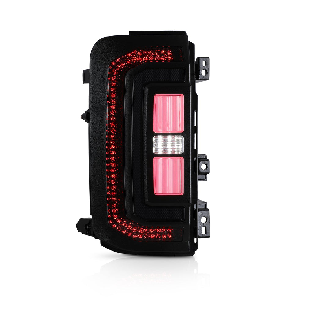 Attica Sol Series Bronco tail light, Black/Smoke lens, lit