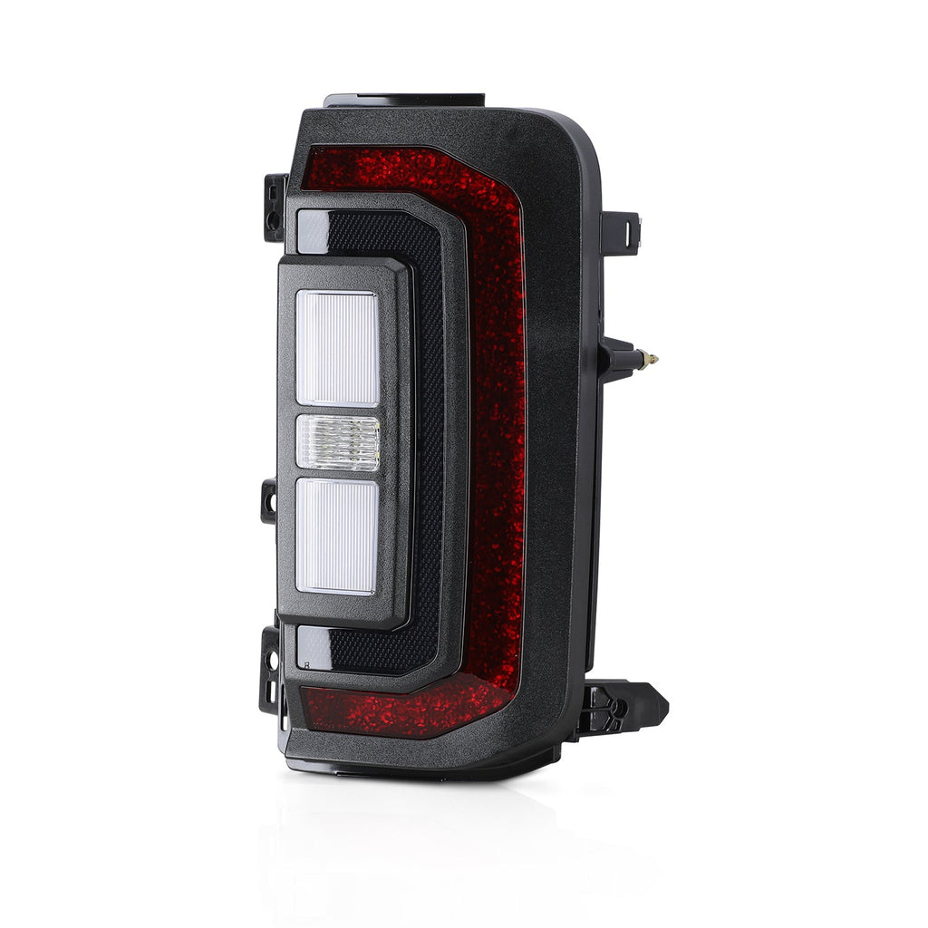 Attica Sol Series Bronco tail light, Red/Smoke lens, angled view