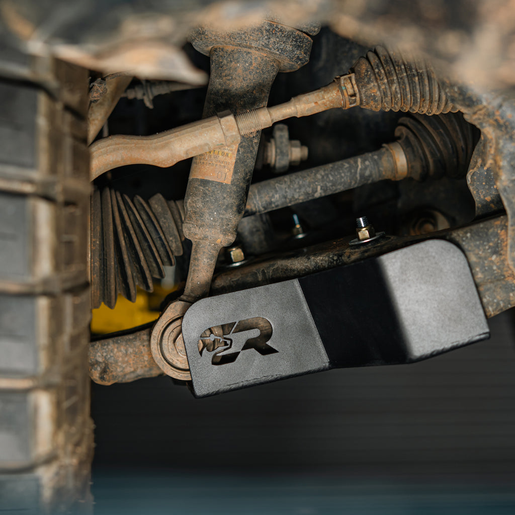 Cali Raised LED lower control arm skid plate installed on a 2025+ Toyota 4Runner