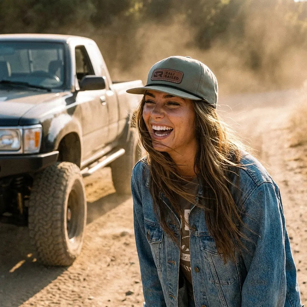 Cali Raised Soft-Structured 5 Panel Rope Hat
