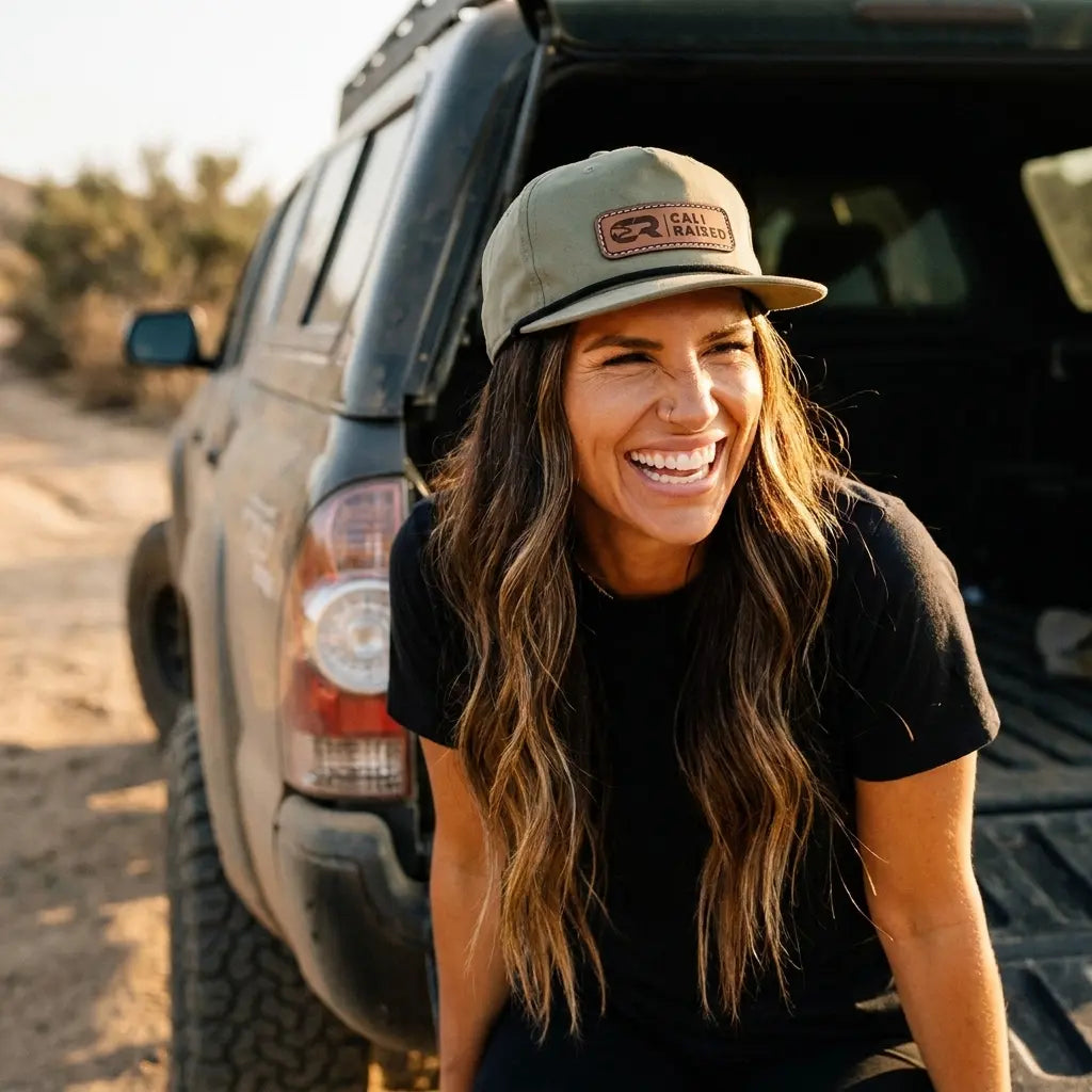 Cali Raised Soft-Structured 5 Panel Rope Hat