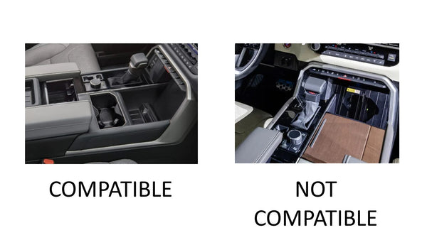 Black Center Console Panel for 2022+ Tundra