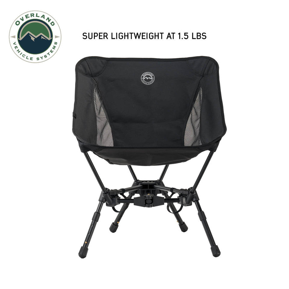 Compact Camping Chair with Collapsible Aluminum Frame