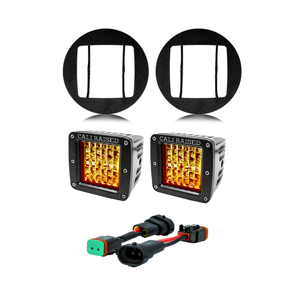 LED Fog Light Pod Replacements Brackets Kit For 2005-2011 Toyota Tacoma