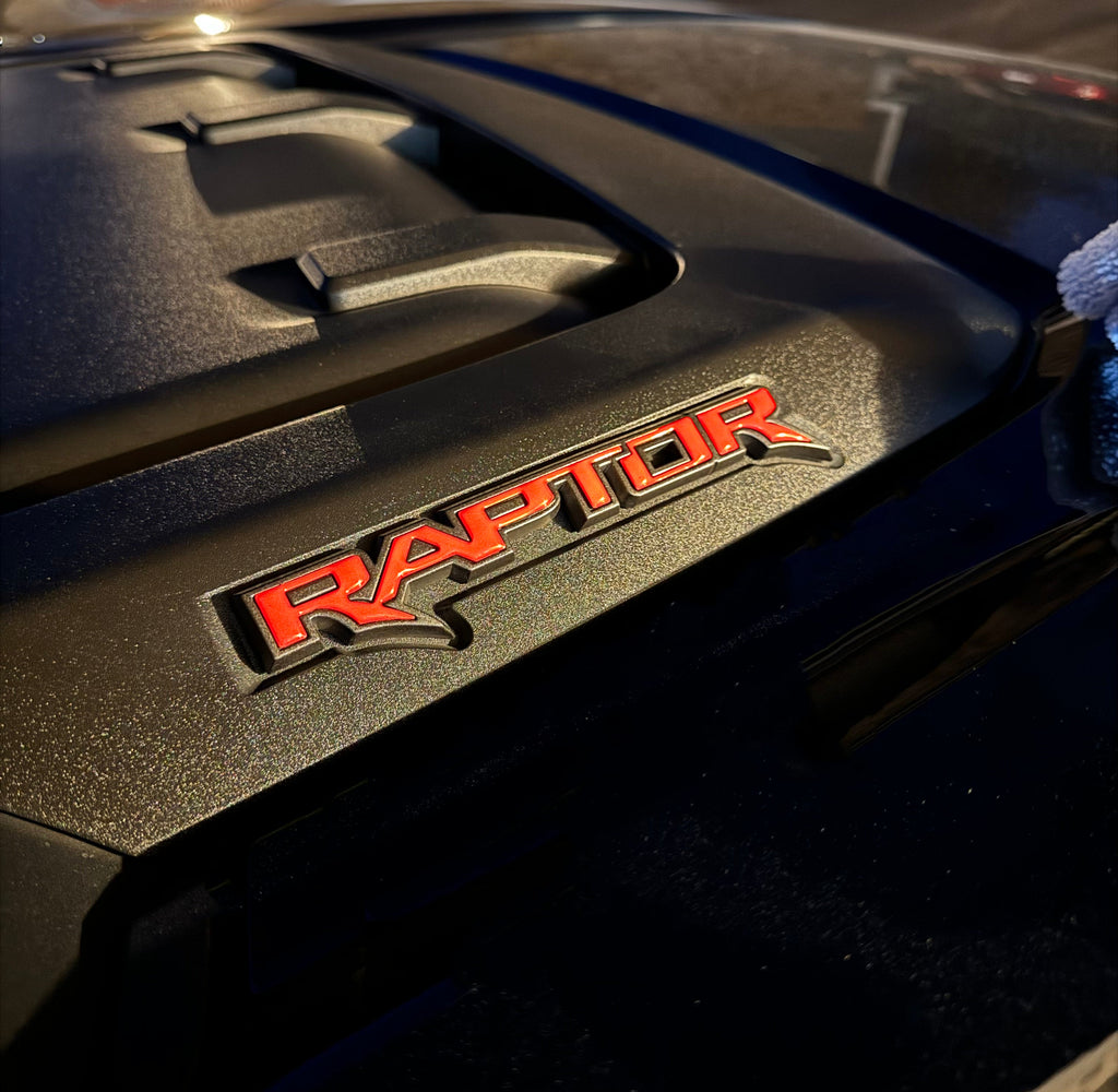 Hood Cowl Emblem Inserts Fits 2021-2024 Ford F-150/Bronco Raptor