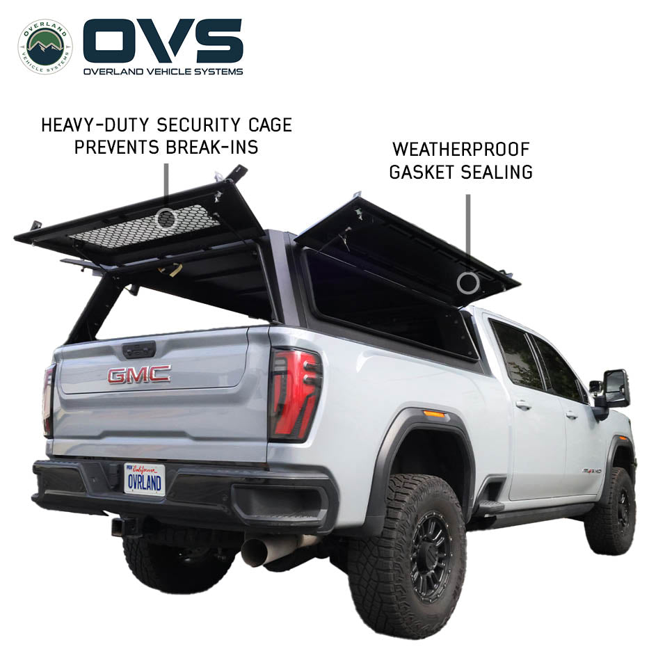 OVS Expedition PRO truck cap on a 2020-2027 Chevy Silverado / GMC Sierra 2500/3500 HD - view 2