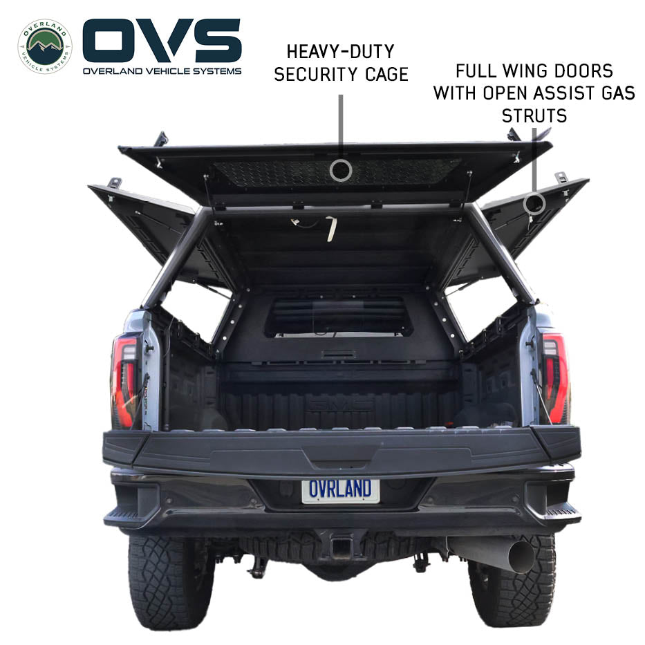OVS Expedition PRO truck cap on a 2020-2027 Chevy Silverado / GMC Sierra 2500/3500 HD - view 4