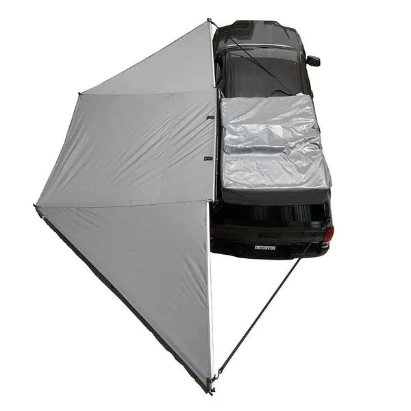 HD Nomadic 180 Degree Awning - Dark Grey with Black Travel Cover Universal | Overland Vehicle Systems