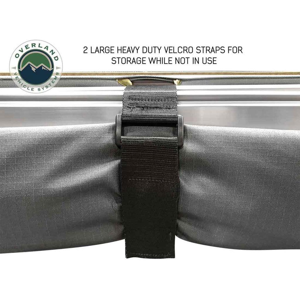 HD Nomadic 180 Degree Awning - Dark Grey with Black Travel Cover Universal