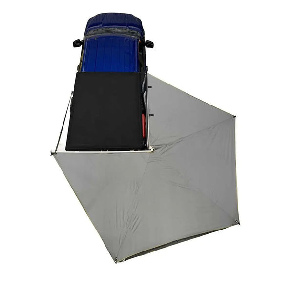HD Nomadic 270 LT Awning - Dark Gray With Black Travel Cover Universal | Overland Vehicle Systems