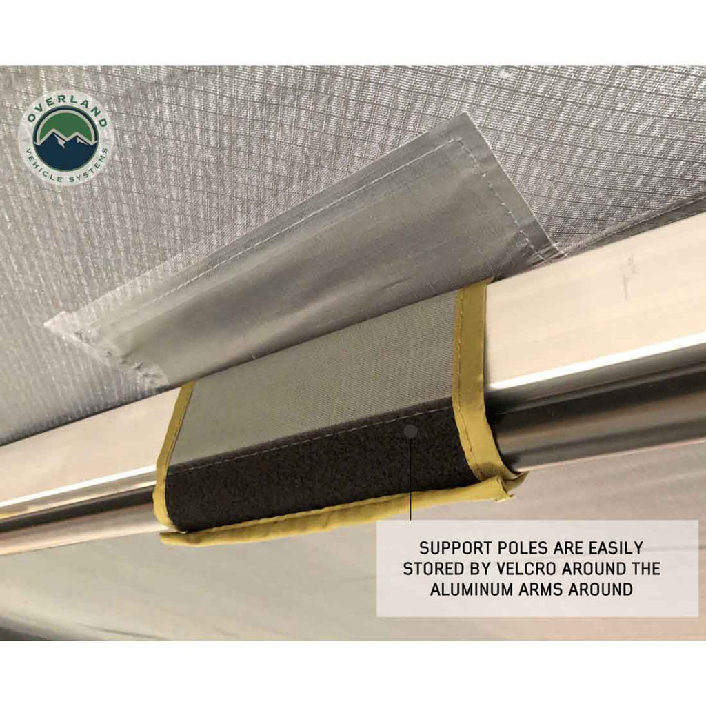 HD Nomadic 270 LT Awning - Dark Gray With Black Travel Cover Universal