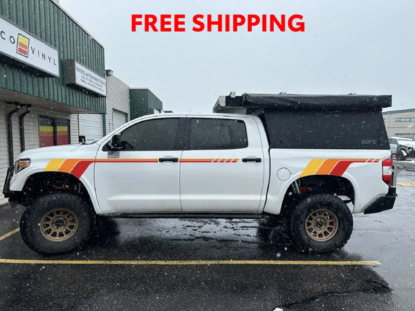Taco Vinyl Heritage side stripes for 2014-2021 Toyota Tundra