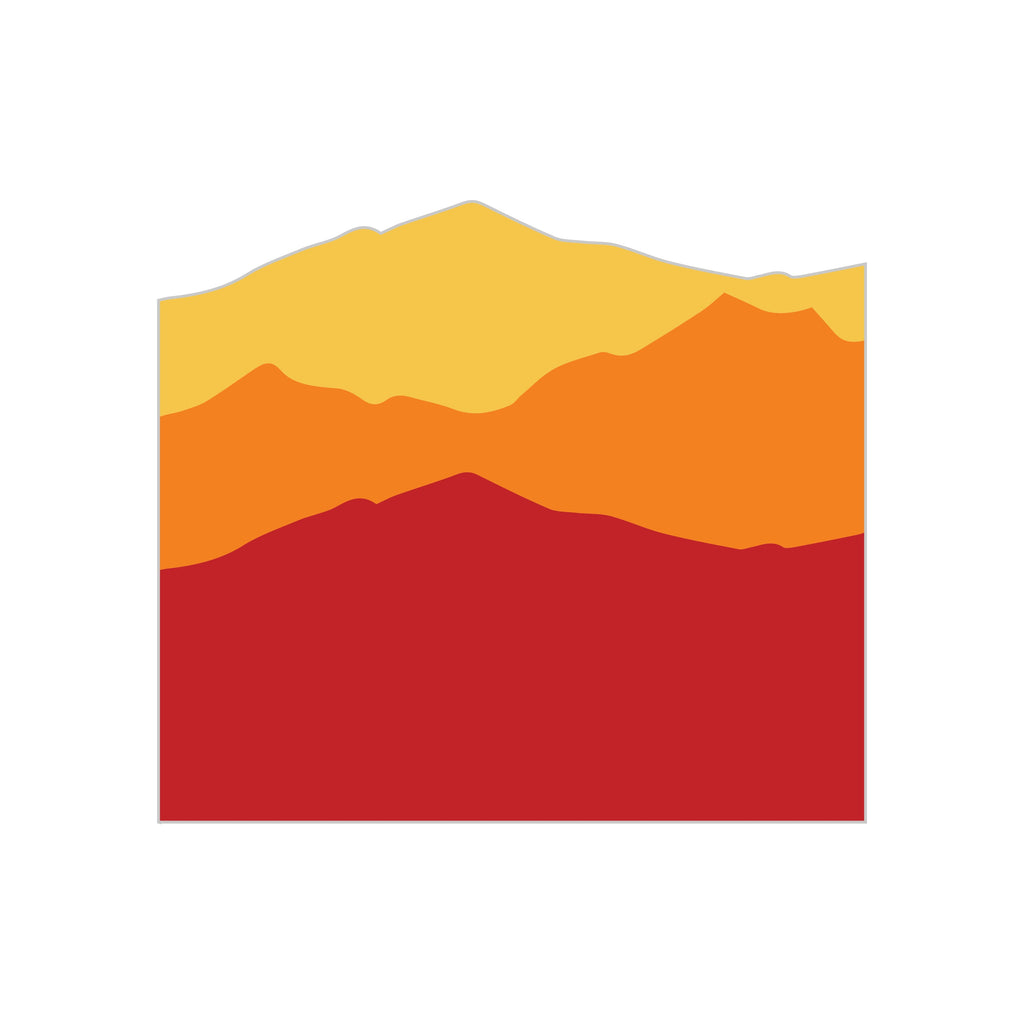 Sunset Mountain Decal