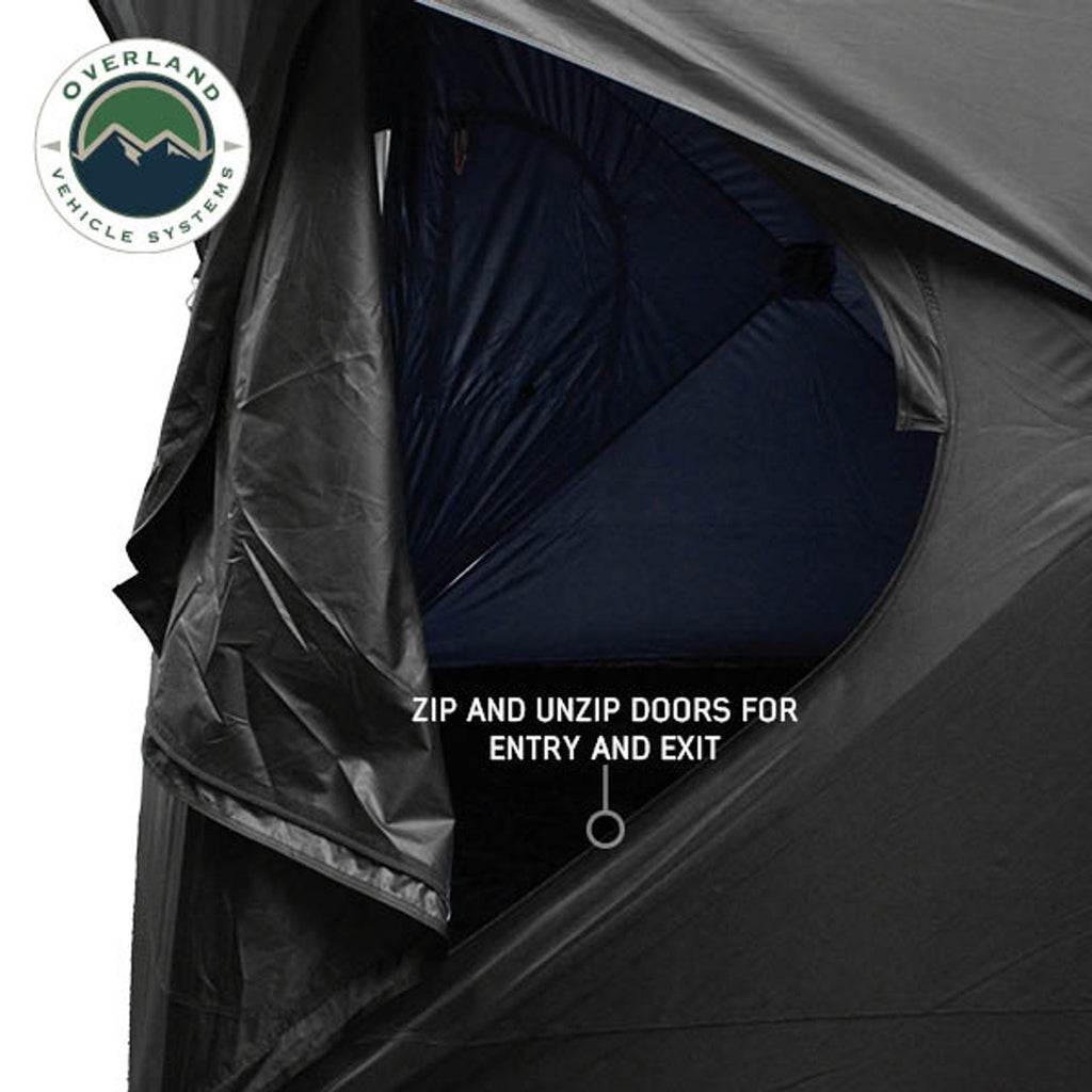 Hubcentric Ground Tent - Black Body & Grey Rainfly