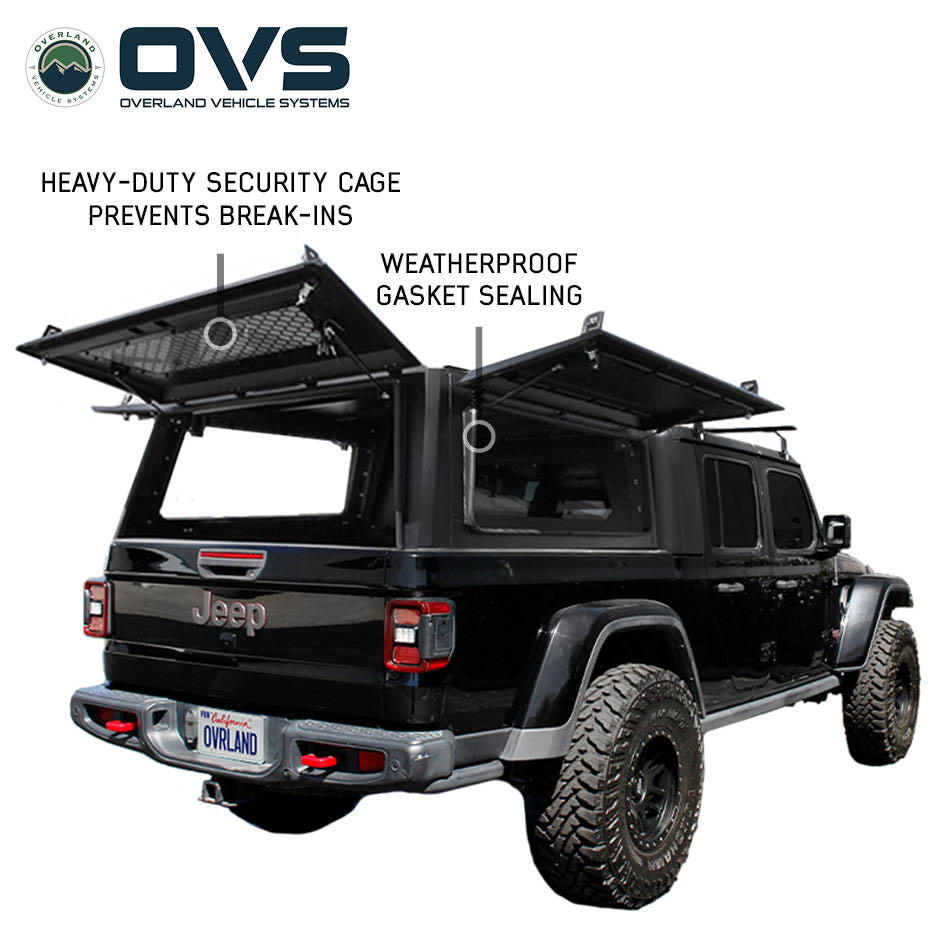 OVS Expedition PRO truck cap on a 2020-2027 Jeep Gladiator - view 2