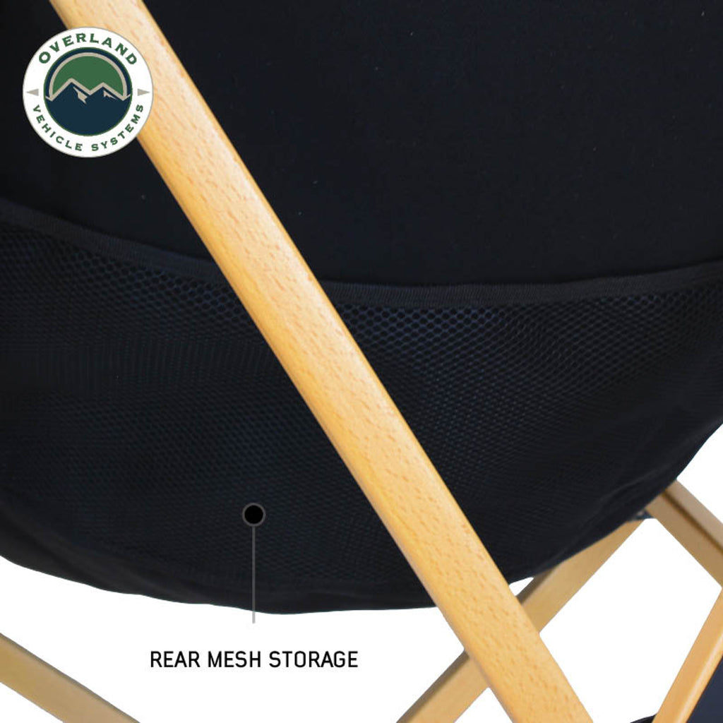 Kick It Wooden Camp Chair - Wood Base & Storage Bag