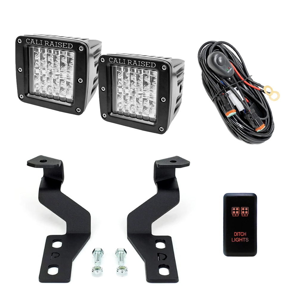 Low Profile Ditch Light Brackets Kit For 2003-2009 Toyota 4Runner
