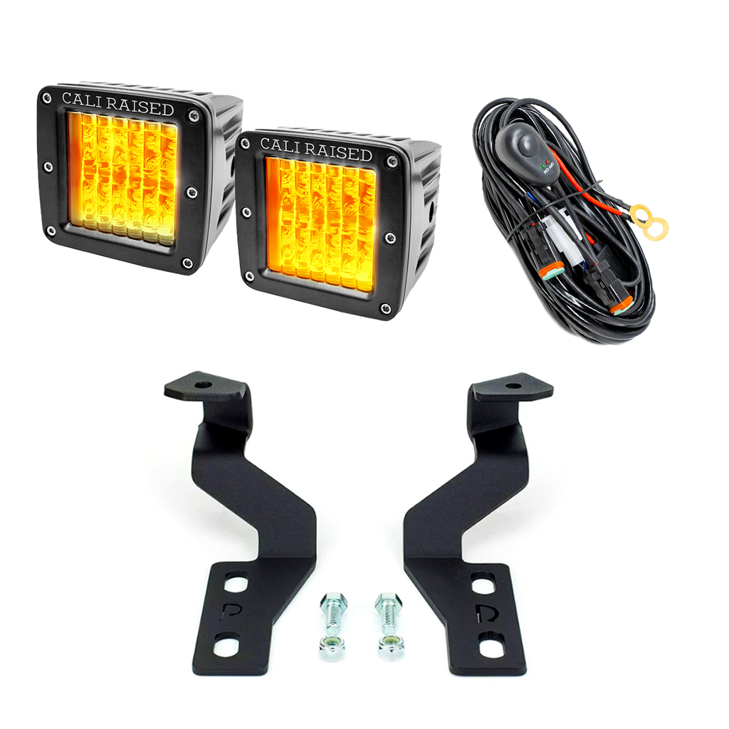 Low Profile Ditch Light Brackets Kit For 2003-2009 Toyota 4Runner