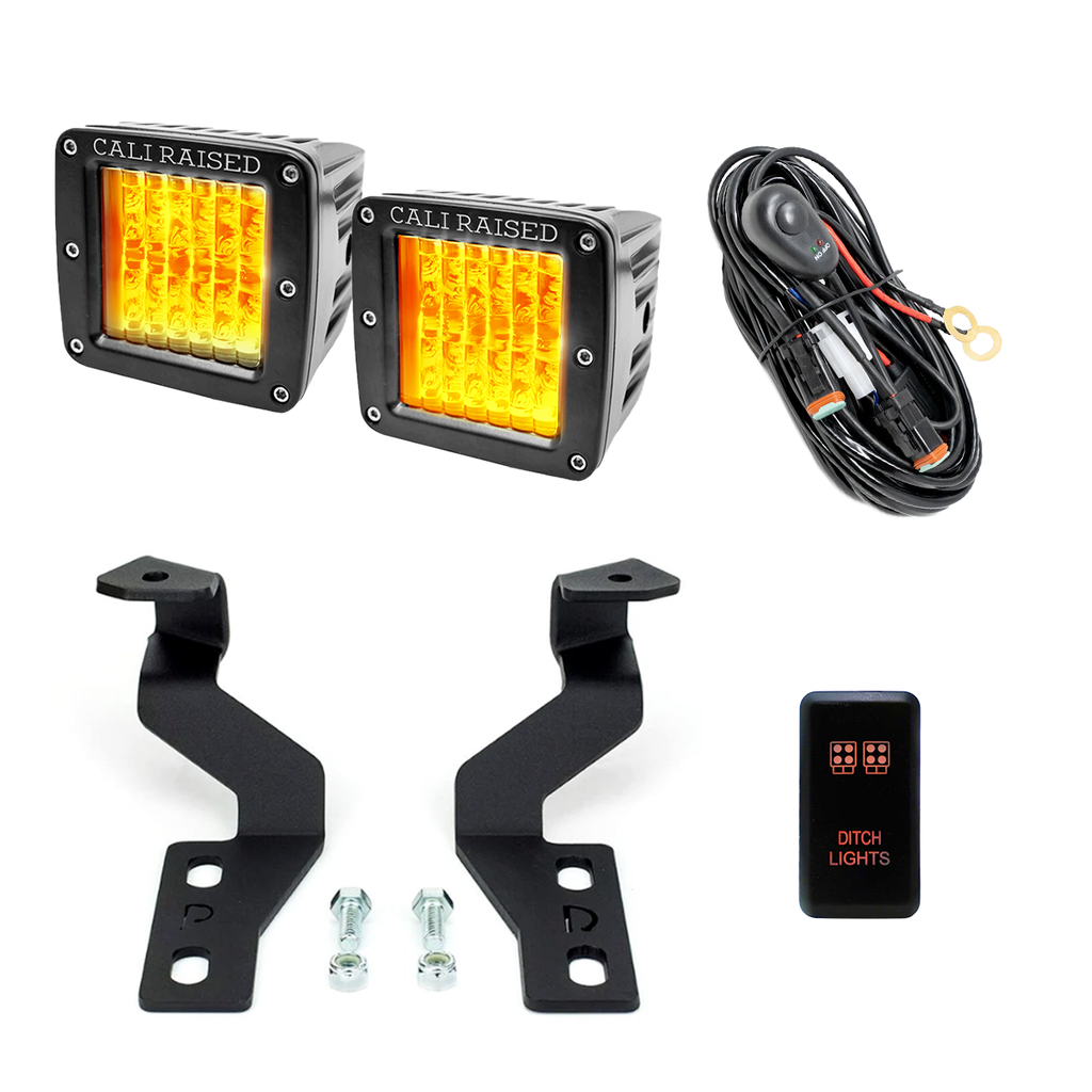 Low Profile Ditch Light Brackets Kit For 2003-2009 Toyota 4Runner