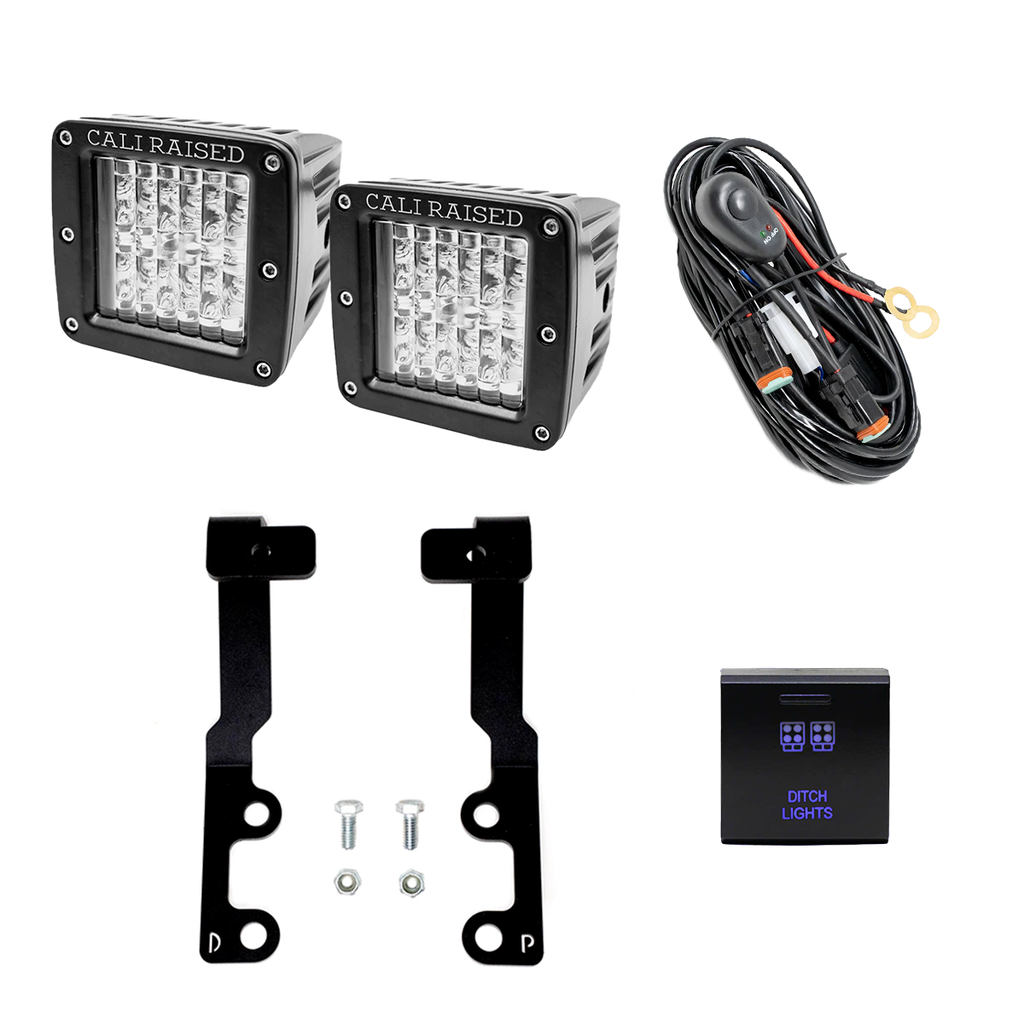 Low Profile Ditch Light Brackets Kit For 2022+ Toyota Tundra