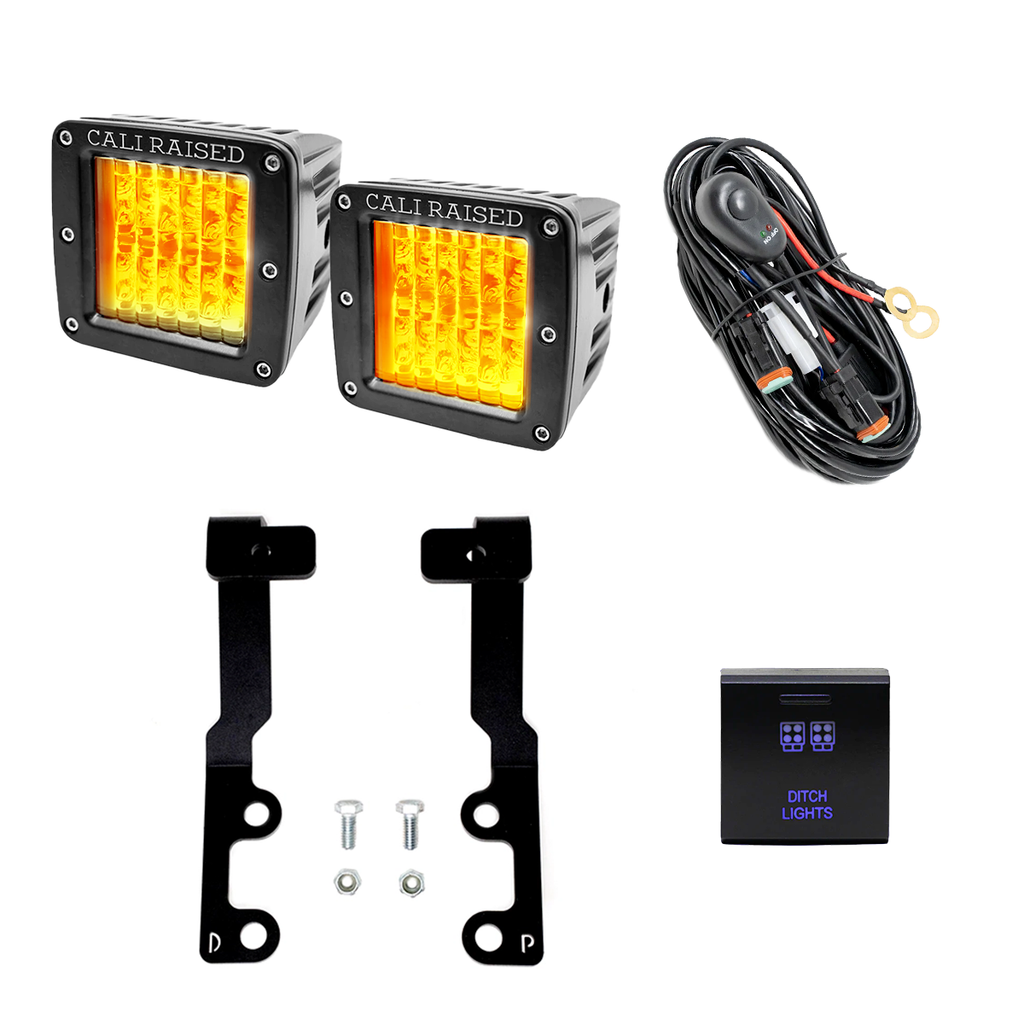 Low Profile Ditch Light Brackets Kit For 2022+ Toyota Tundra