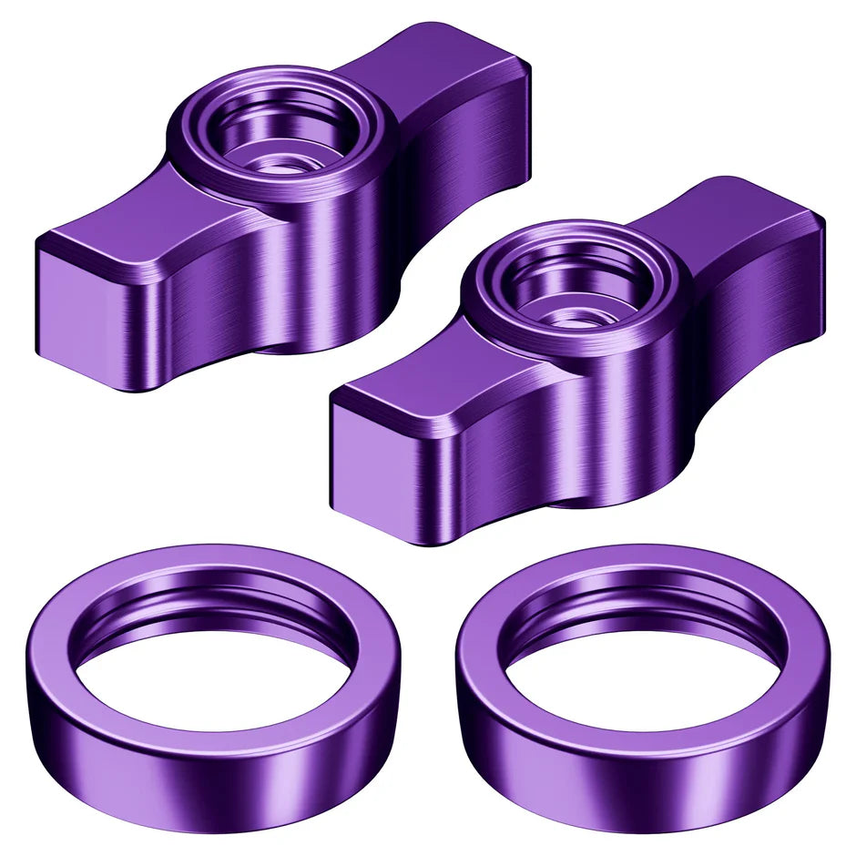 Billet Knob and Ring Accent Kits Compatible with Tackform DuraLock™ Arms Only