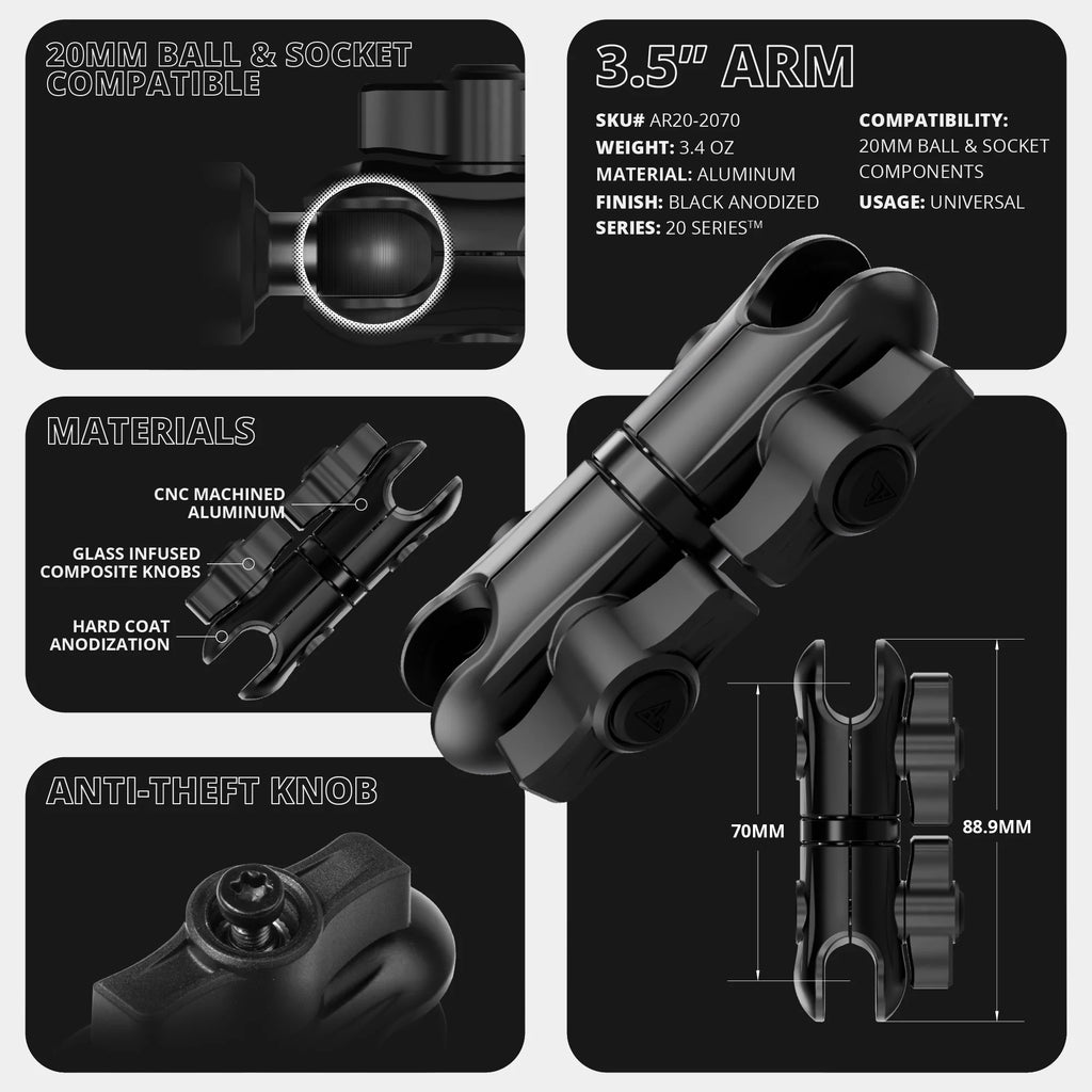 MagSafe Wireless Charging Phone Holder | TRAXX™ - Slim Track Base | 3.5